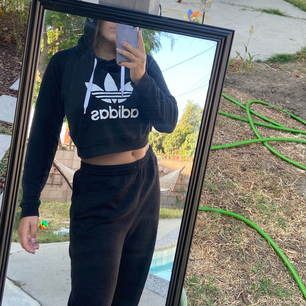 Adidas crop hoodie